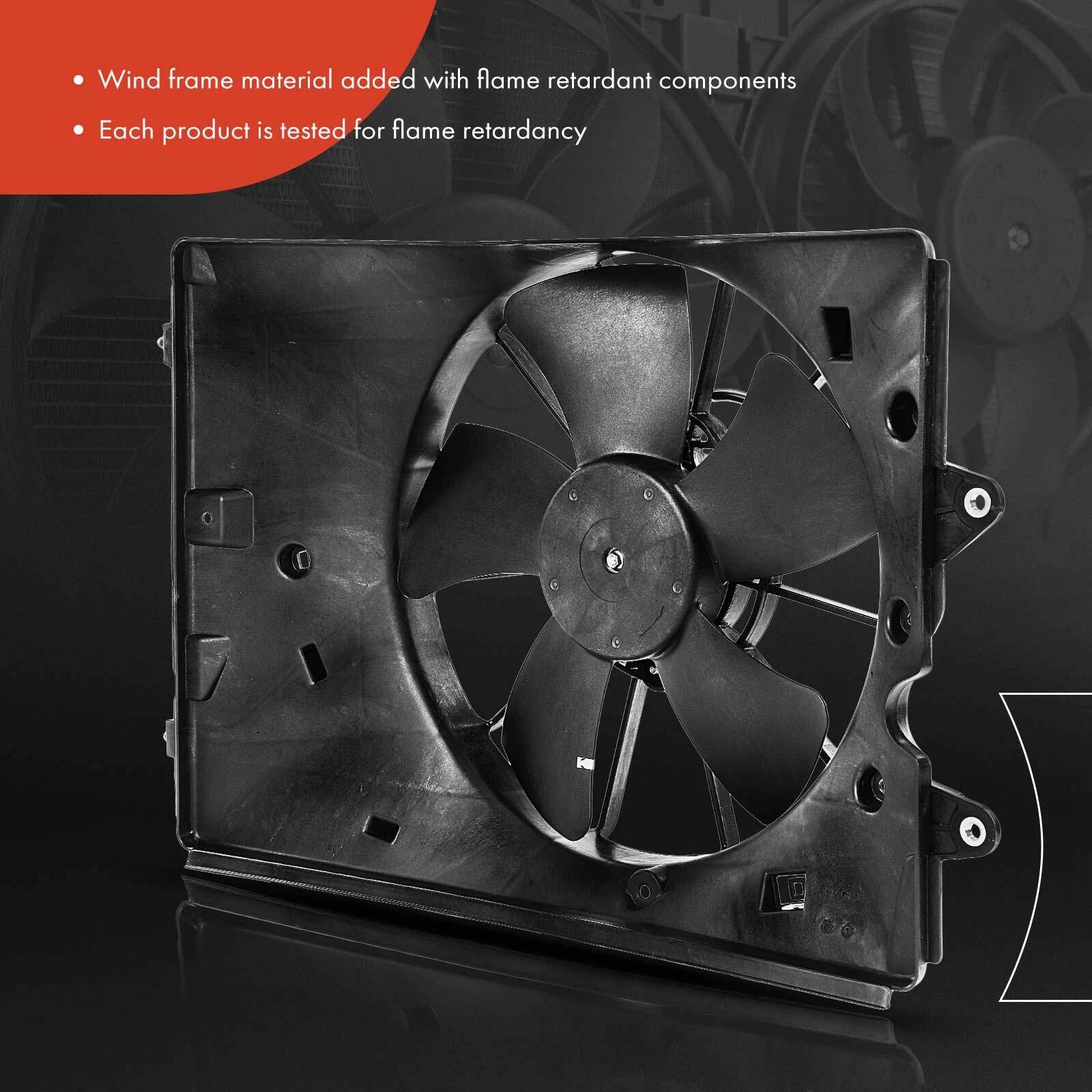 Cooling Fan Assembly with Shroud for Honda Pilot (2009–2015) Ridgeline (2009–2014)