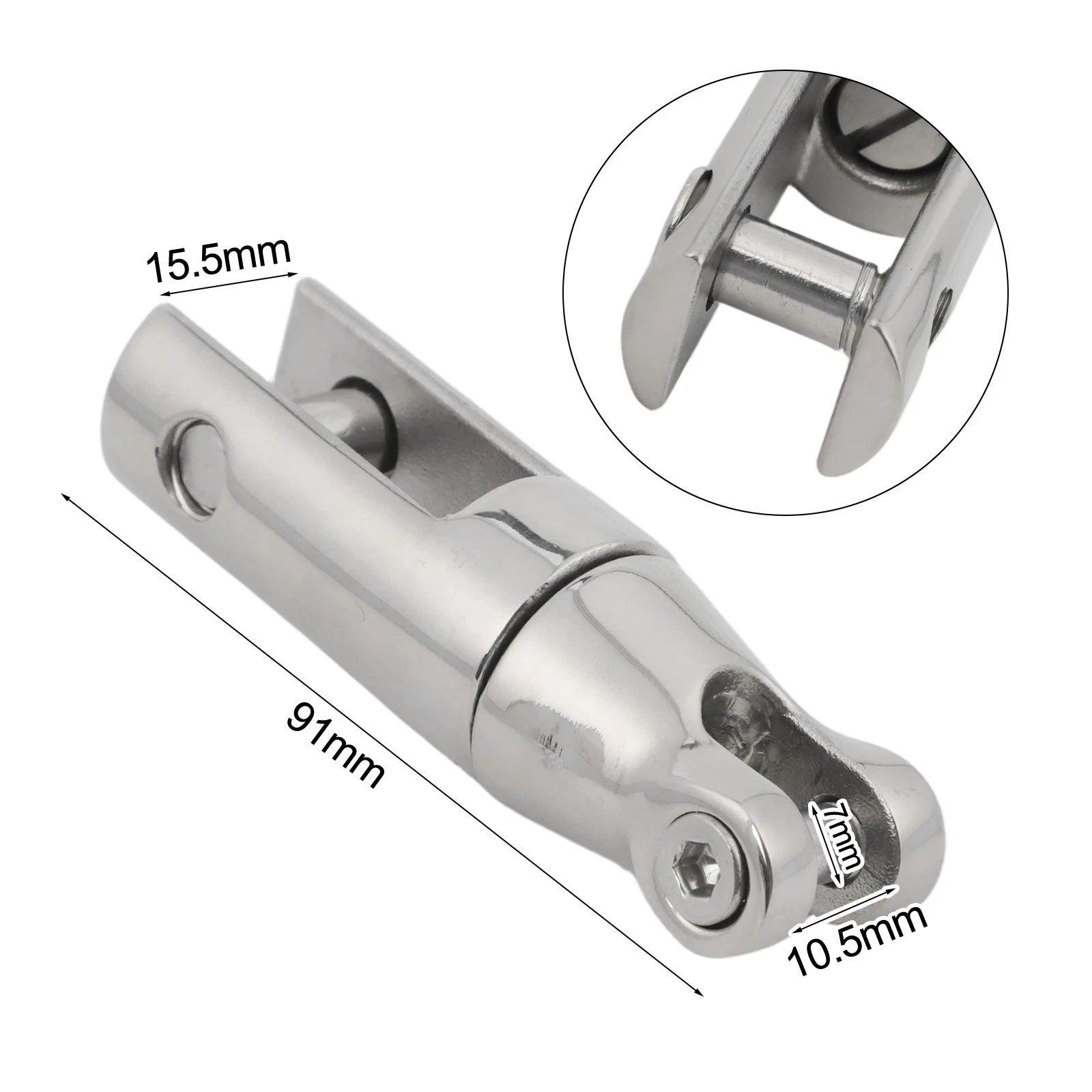 316 Stainless Steel Swivel Connector for Marine Anchoring Systems