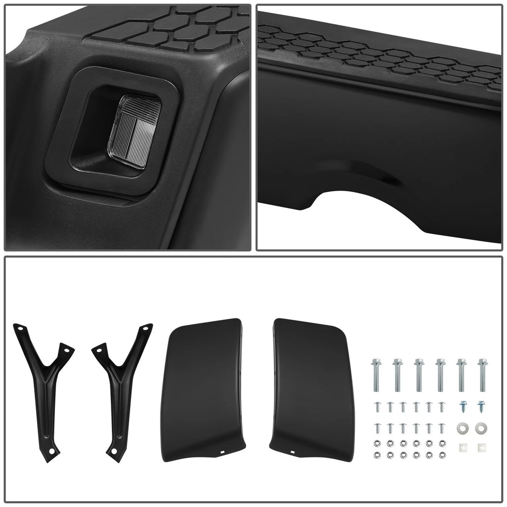 Rear Step Bumper for Ram 1500 2500 (2009–2019) Black Exhaust Cutout