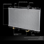 Full Aluminum Core Cooling Radiator for Toyota Camry/Solara L4 (2002–2008) DPI 2436
