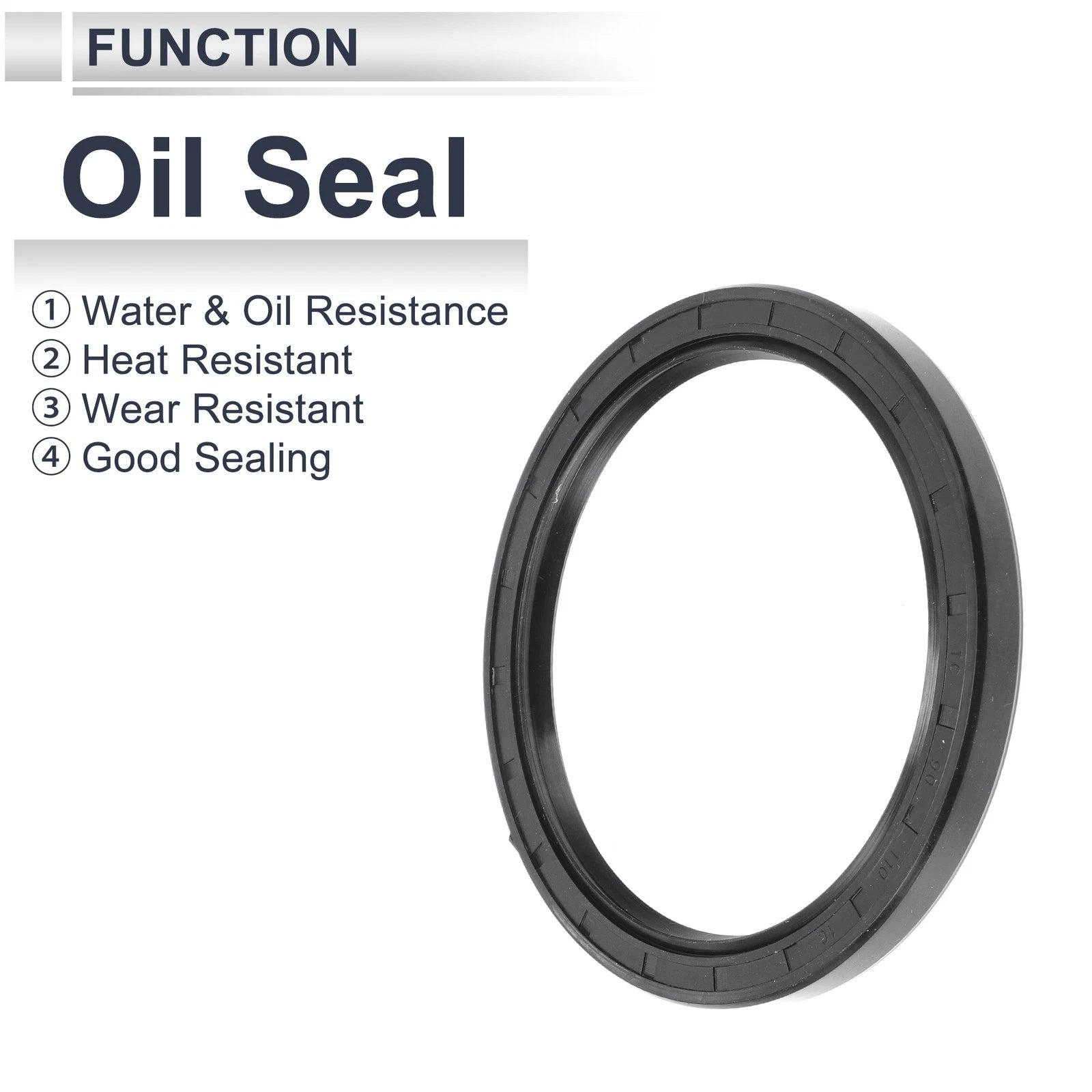 Set of 5 Oil Seal Rotary Shaft Seals Nitrile Rubber 90x110x10mm