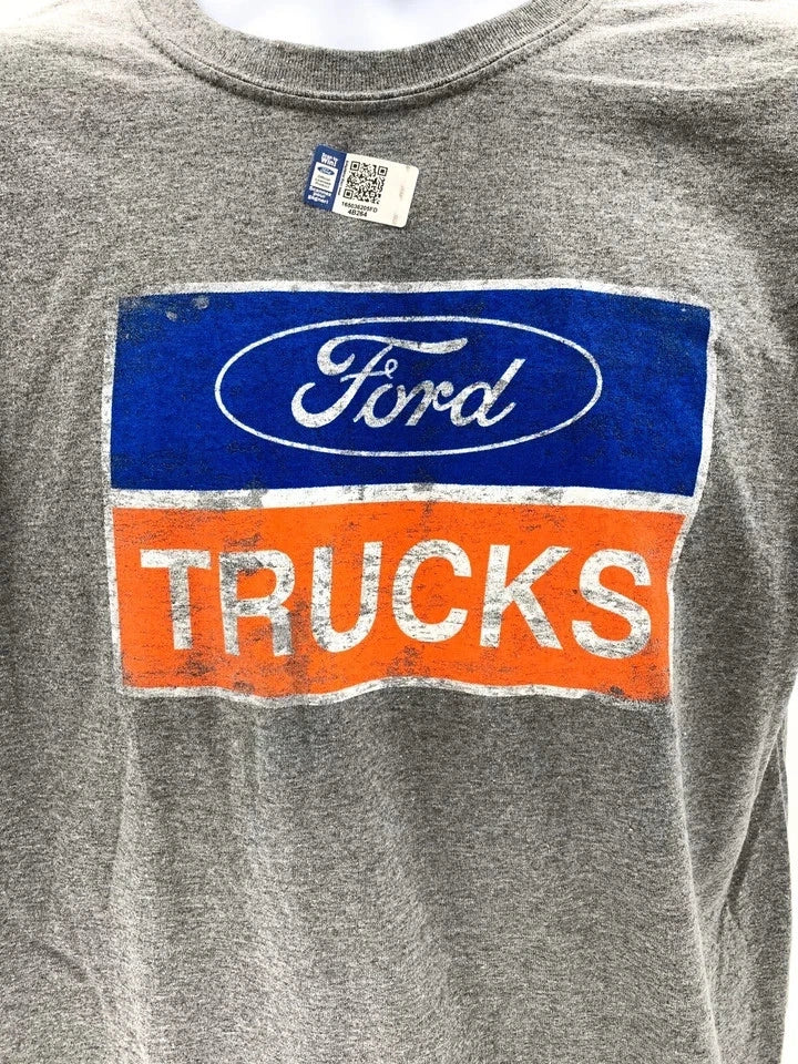 Gray T Shirt Ford Trucks Logo for Ford F250 Powerstroke (2003–2022)
