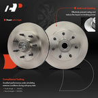 Front Disc Brake Rotors & Ceramic Pads for Ford F-150 F-250 (2000–2003)