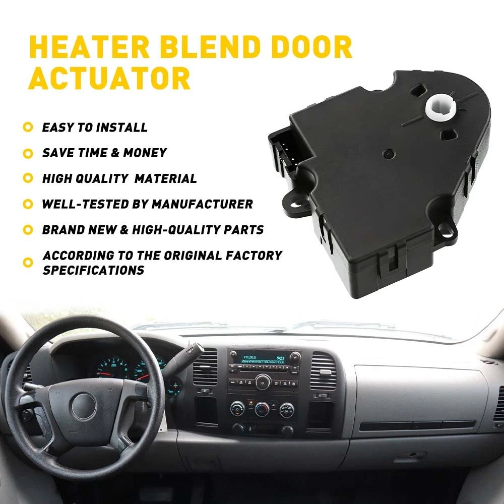 HVAC Air Blend Door Actuator for Chevy Silverado GMC Sierra (2007â2014)