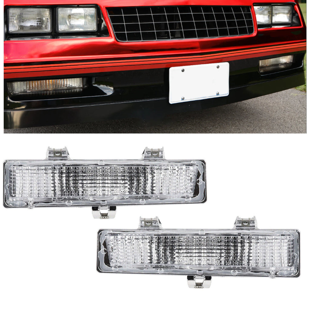 Set of 2 Front Park Turn Signal Lights for Chevrolet Monte Carlo SS (1981–1988)