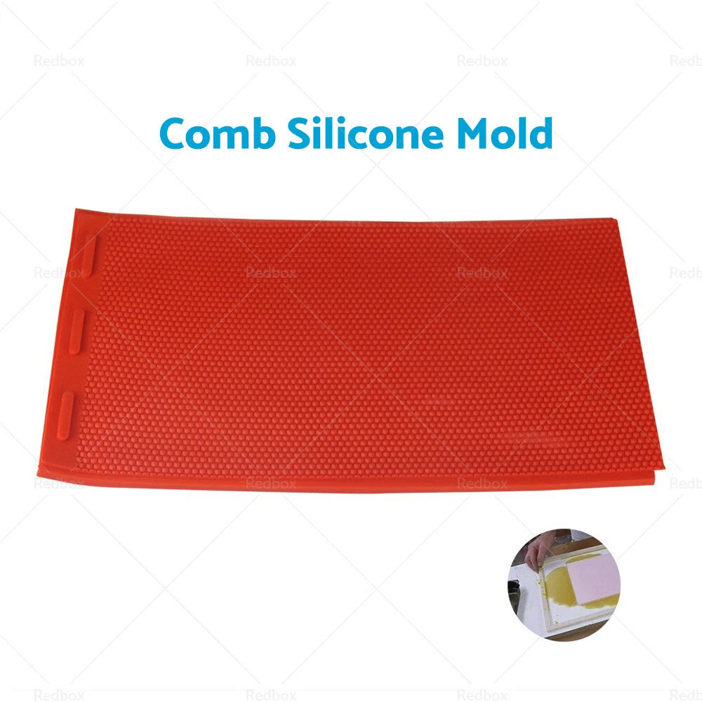 Beekeeping Soft Red Beeswax Wax Sheet Mould for DIY Silicone Comb Press Mold
