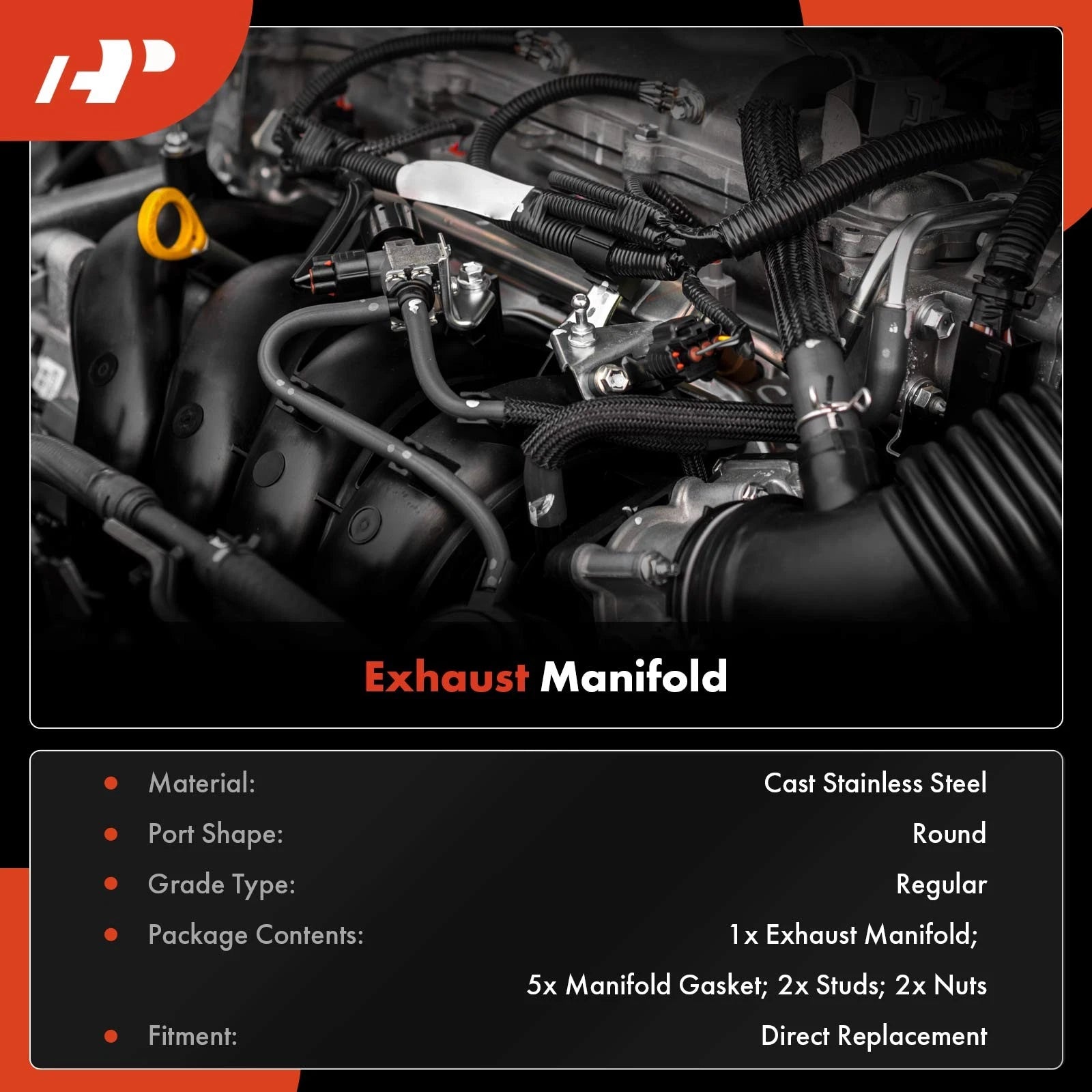 Exhaust Manifold for Ford F-250 Super Duty, E-350 Econoline (1999)