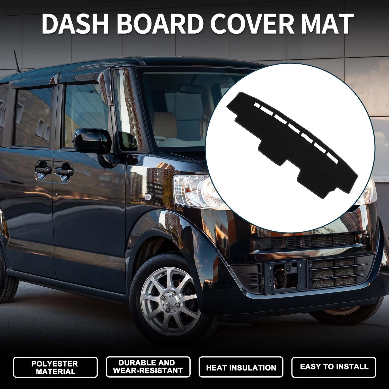 Dashboard Cover Mat for Honda N-VAN JJ1 JJ2 (2018–Present) Black
