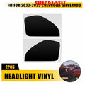 2X Precut Smoke Vinyl Overlays for Chevrolet Silverado (2022–2025)