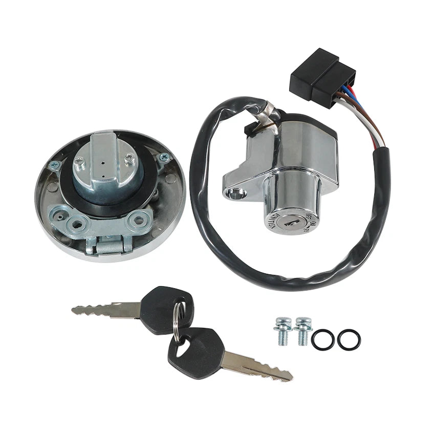 Fuel Gas Cap Ignition Key Switch Lock for Kawasaki EN500 Vulcan 500 (1996–2000)