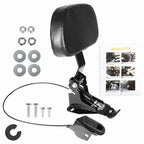 Adjustable Black Rider Driver Backrest Pad for Road Glide (2009â2021)