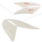 2X White Gas Tank Traction Pads for Yamaha R6 (2017–2018)