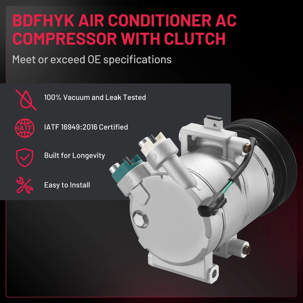 A/C Compressor CO11332C for Ford Escape 2009–2012, Mazda Tribute 2009–2011 2.5L