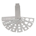Folding Fan Shape Stainless Steel Tool for Diamond Size Measurement