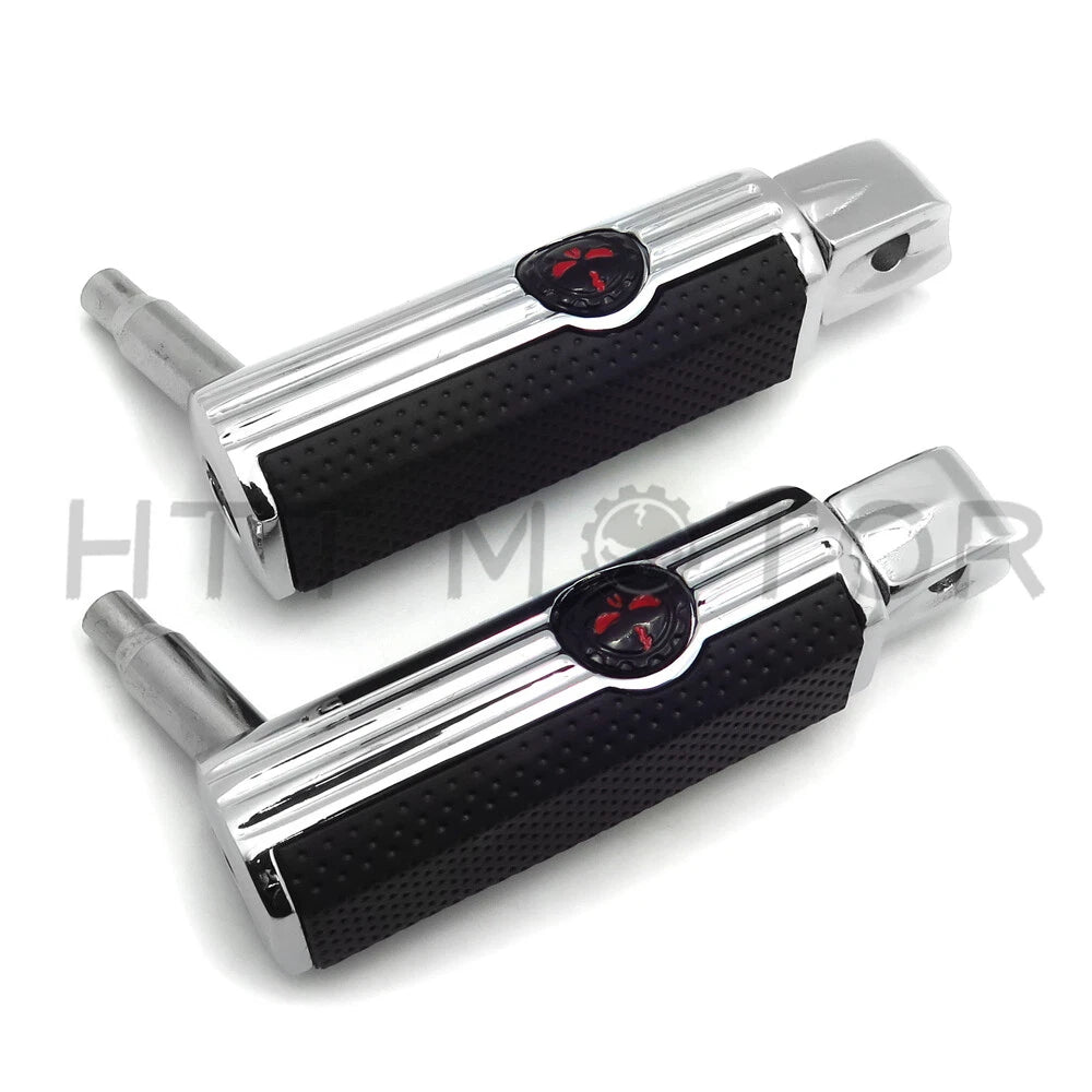 Skull Footpegs for Kawasaki Vulcan 900 Classic & Suzuki Boulevard M95