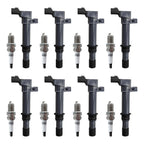 8X Ignition Coil + 8X Spark Plug Pack for Dodge Ram 1500 V8 2002–2007 UF270