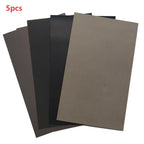 Set of 5 Waterproof Silicon Carbide Sandpaper Sheets