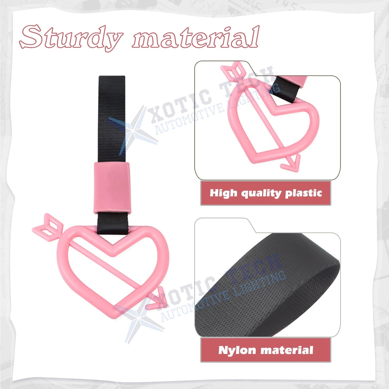 Car Hang Ring Handle Straps for Bumper Warning Hand Strap Drift Set (-)