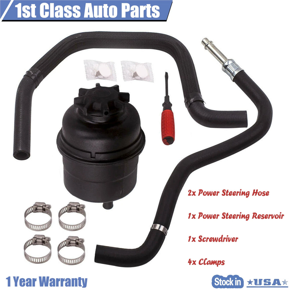 Power Steering Reservoir & Hose Kit for BMW 525i 528i 550i Z3 X5 (1997–2006)