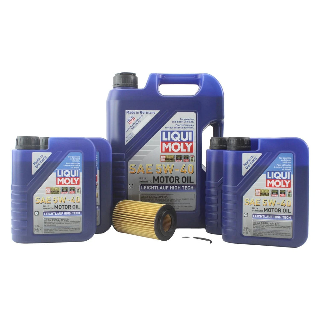 Oil Change Kit for Mercedes CLS550 (2007–2011) - 9L Liqui Moly 5W40, Mahle