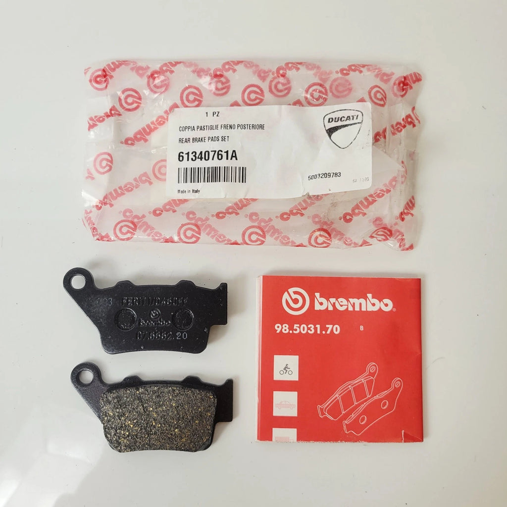 Set of 2 Rear Brake Pads for Ducati Scrambler (Sixty2 800 803 1100) 61340761A