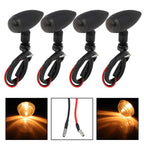 Set of 4 Mini Bullet Turn Signal Lights for Motorcycle