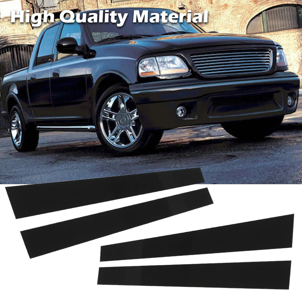 Set of 4 Door B Pillar Appliques for Ford F150 Supercrew (1997–2003)