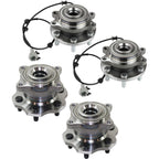Wheel Hubs for Nissan Pathfinder (2005–2012) Front & Rear with Bearing & Sensor