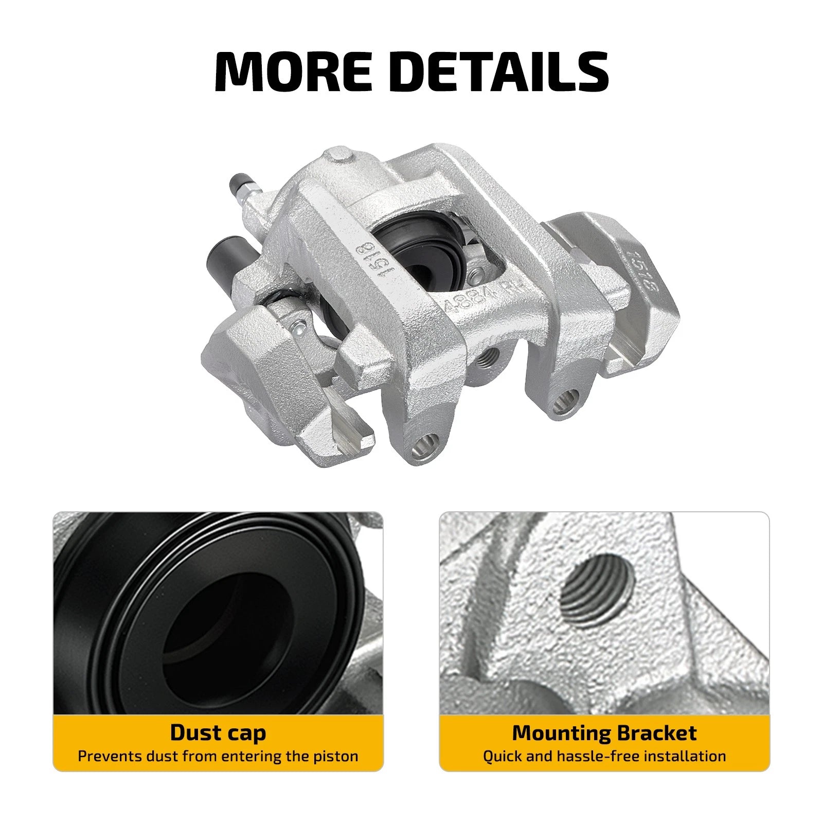 Rear Disc Brake Calipers with Bracket for Dodge Durango (2011-2020)