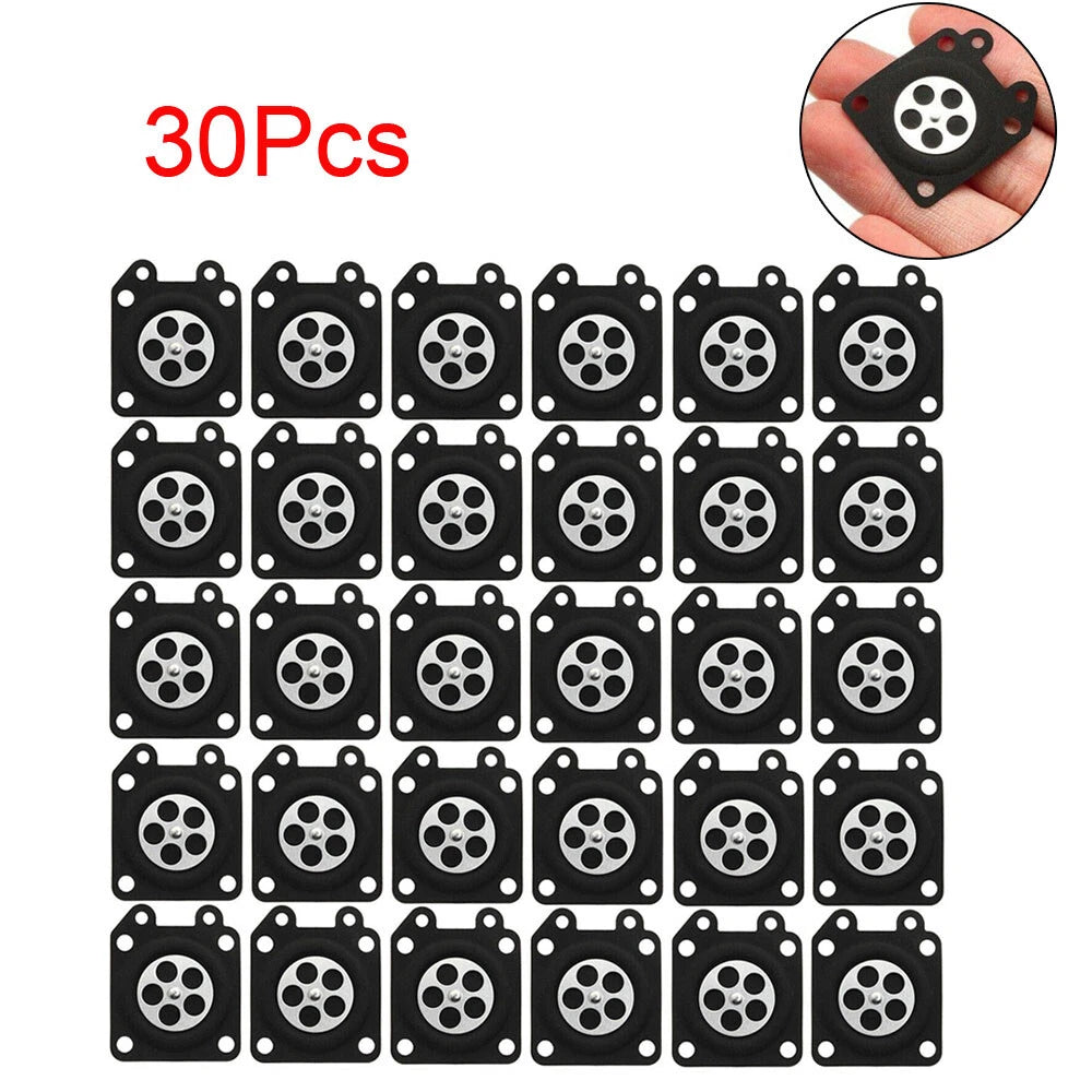 30Pcs Carburetor Diaphragm Gasket for Zenoah Walbro (95-526, 95-526-9, 95-526-9-8)