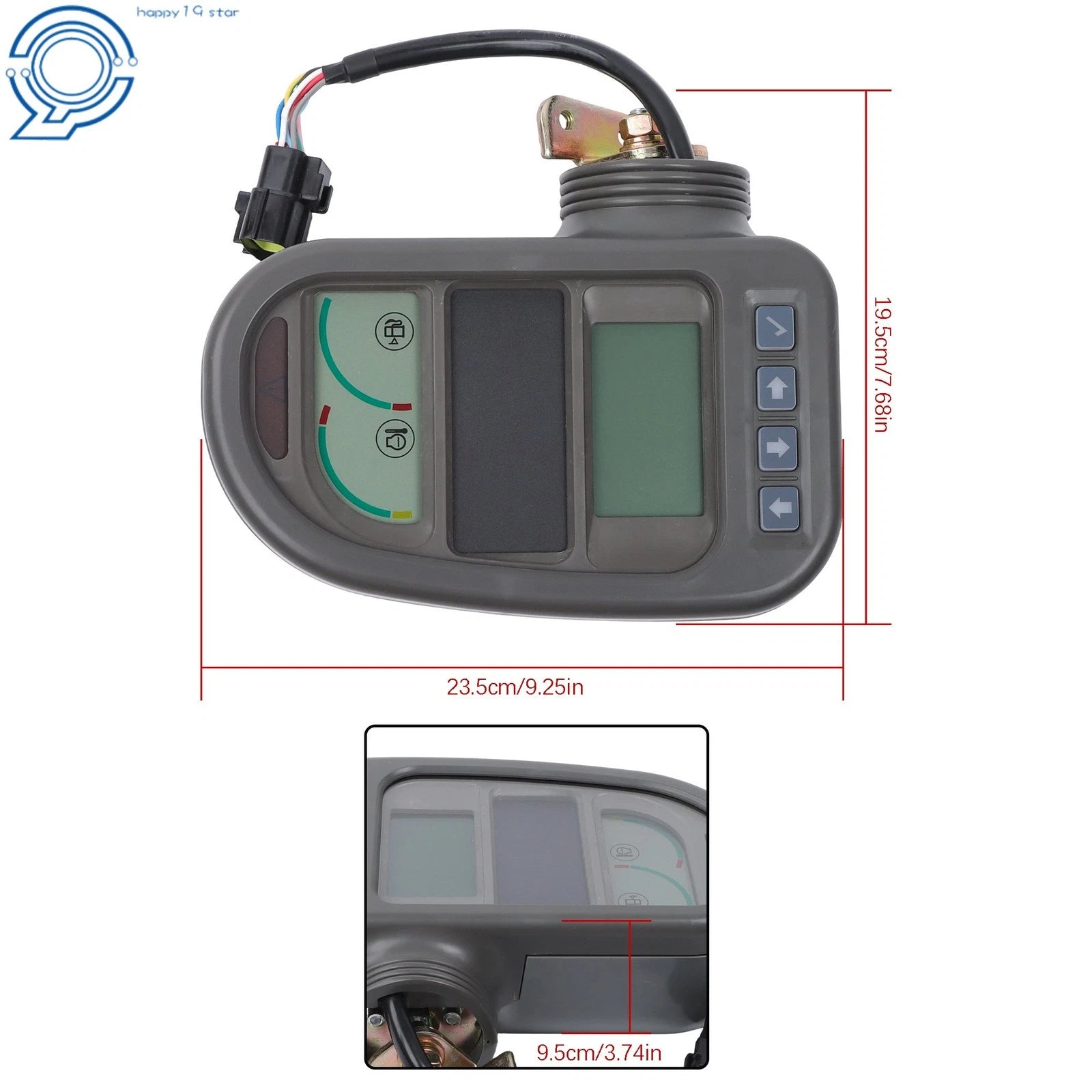 Monitor Display Panel for Volvo EC210B EC210 EC240 EC460 (14390065P03, 14390065P02)