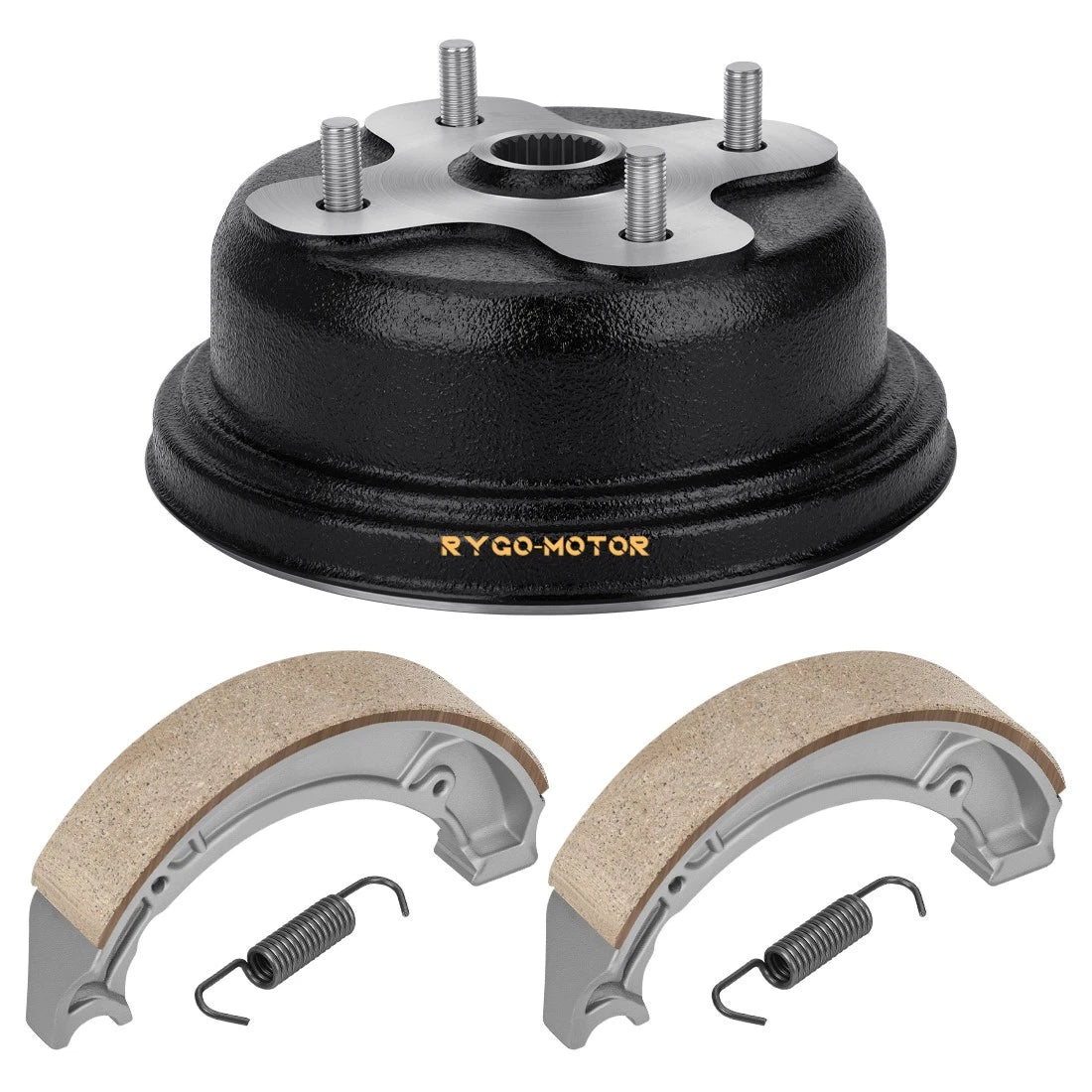 Rear Brake Drum w/Shoes Kit for Yamaha Kodiak 400 YFM400FW Grizzly 600 YFM600FWA (1993–2001)