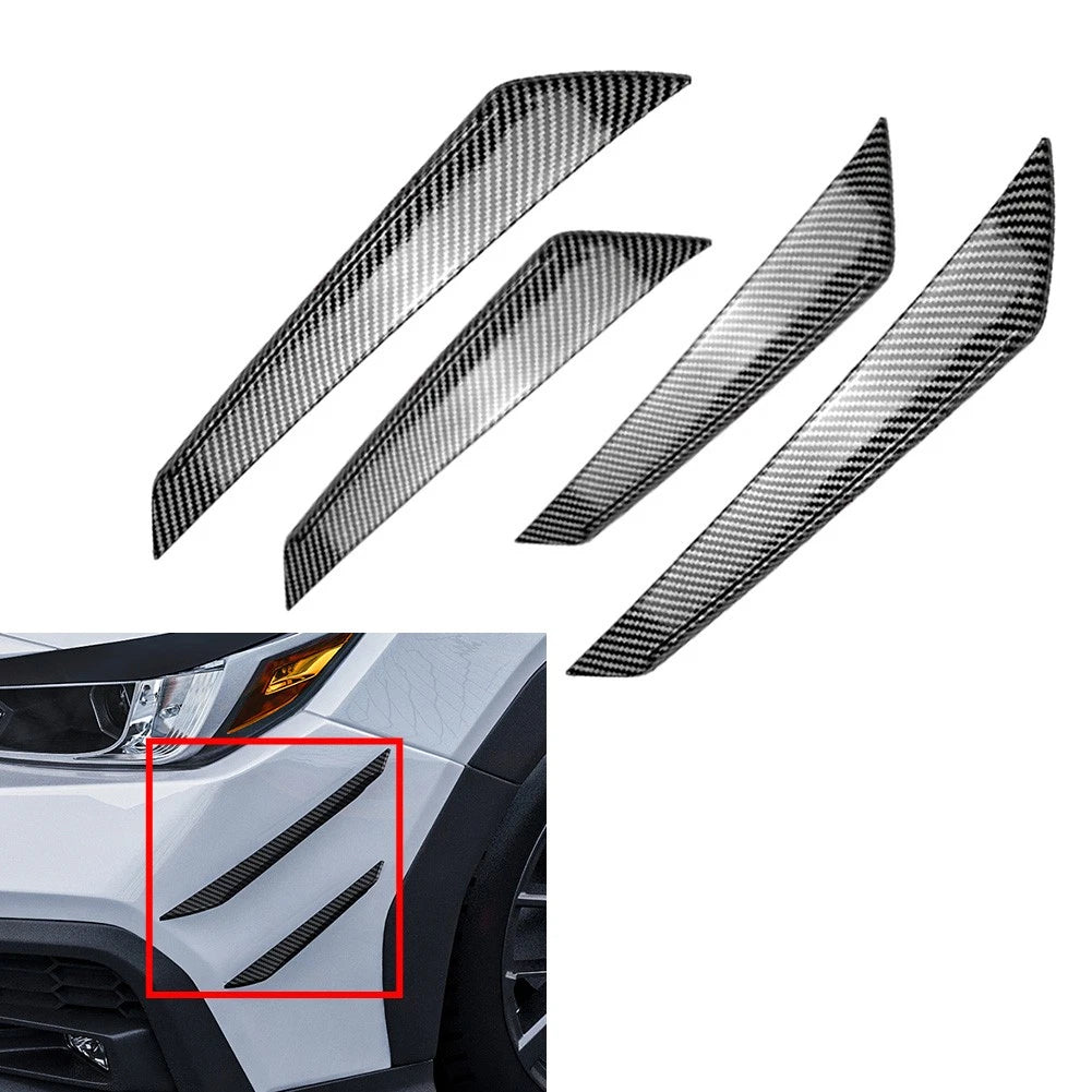 Front Bumper Side Air Vent Trim for Subaru WRX STI (2022–2025) Carbon Fiber Black