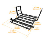 Roof Rack Luggage Carrier for Jeep Wrangler JK (2007–2018) 330LB, 2 Side Ladders