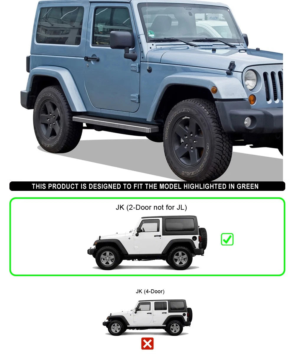 5-Inch Running Boards for Jeep Wrangler JK (2007-2018)