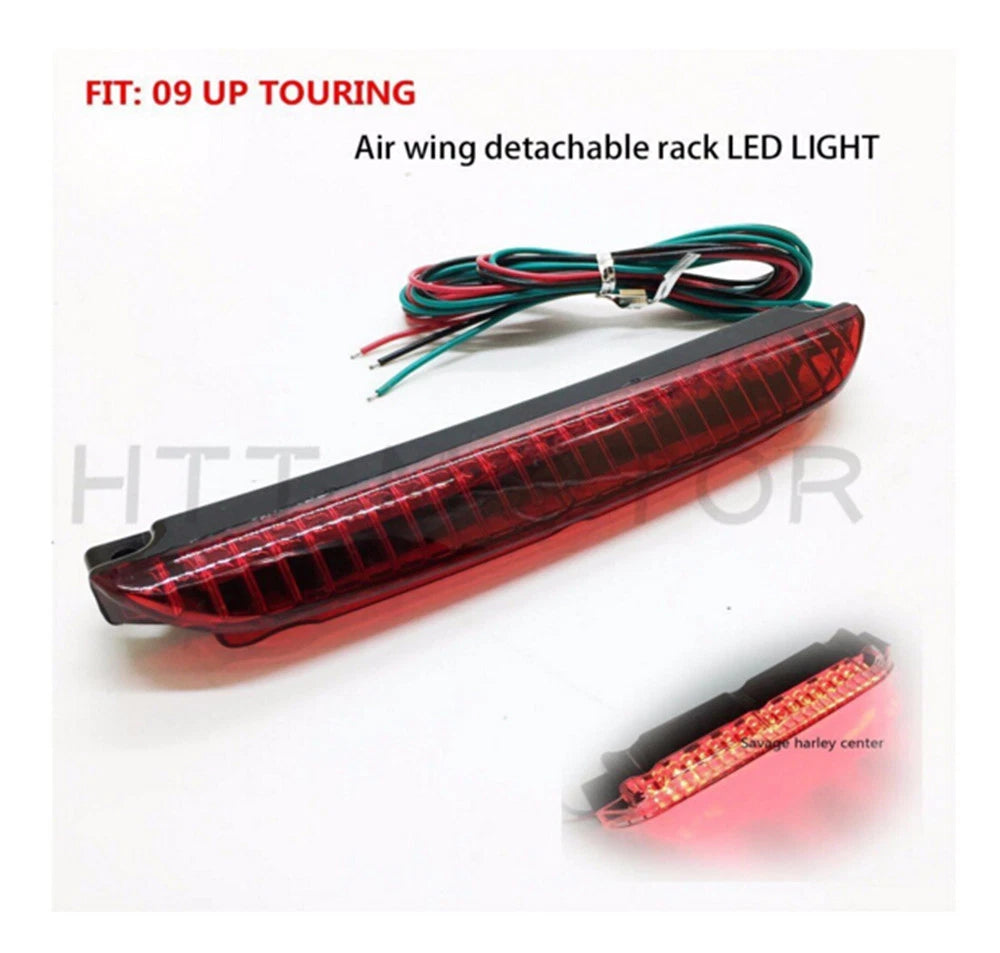 Air Wing Luggage Rack LED Tail Brake Light for Harley Touring (2014–2018)