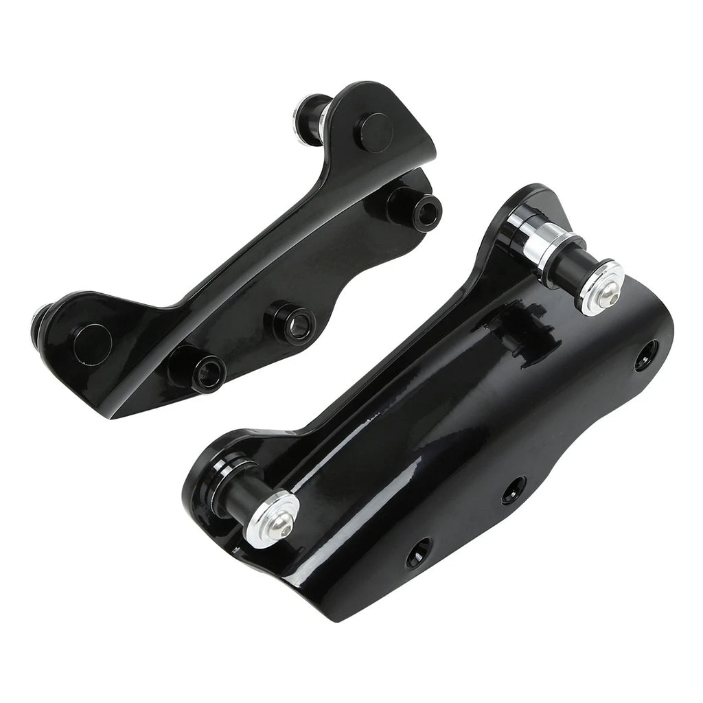 4X Black 4 Point Docking Hardware Kits for Harley Street Glide, Road King (2009–2013)