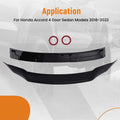 Duckbill Trunk Spoiler for Honda Accord Sedan (2018–2022) Black ABS