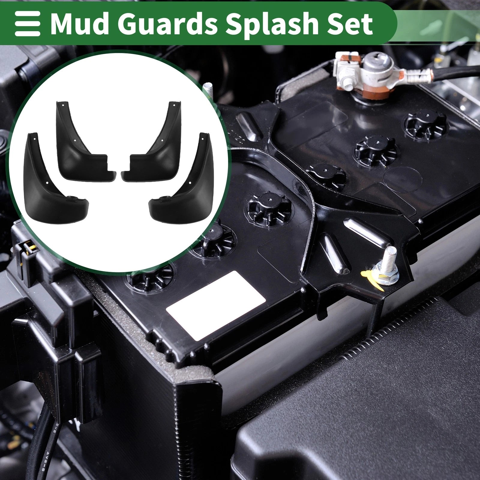Mud Flaps Splash Guards for Hyundai Accent (2007–2010) W/ Mount Accessories
