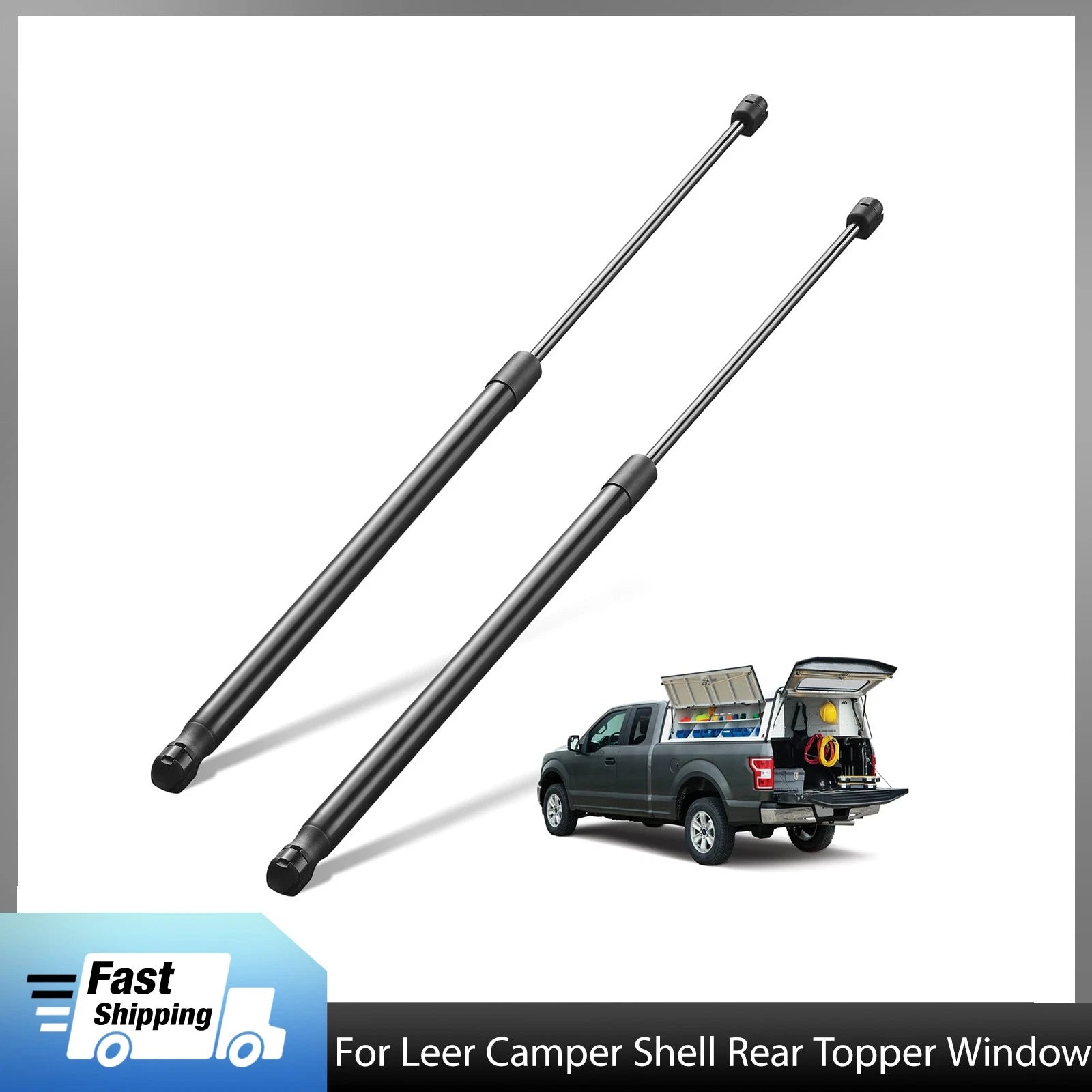 49LB Gas Struts for Leer Camper Shell Rear Topper Window (2010–2010)