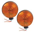 2 Amber 12 Volt Warning Lights for Dual Sides (S71976)
