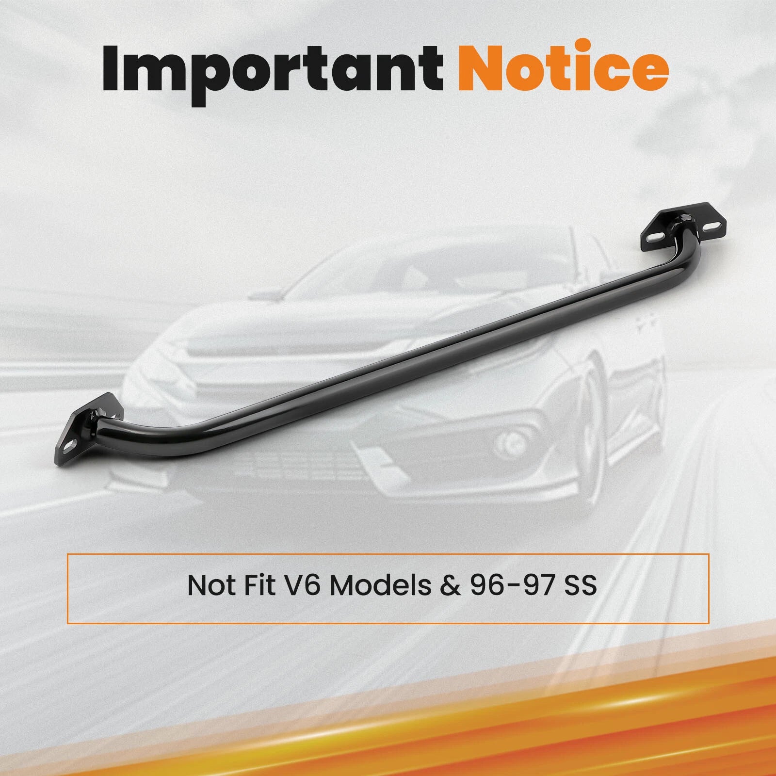 Front Upper Strut Tower Bar for Chevy Camaro Pontiac Firebird V8 (1993–2002)