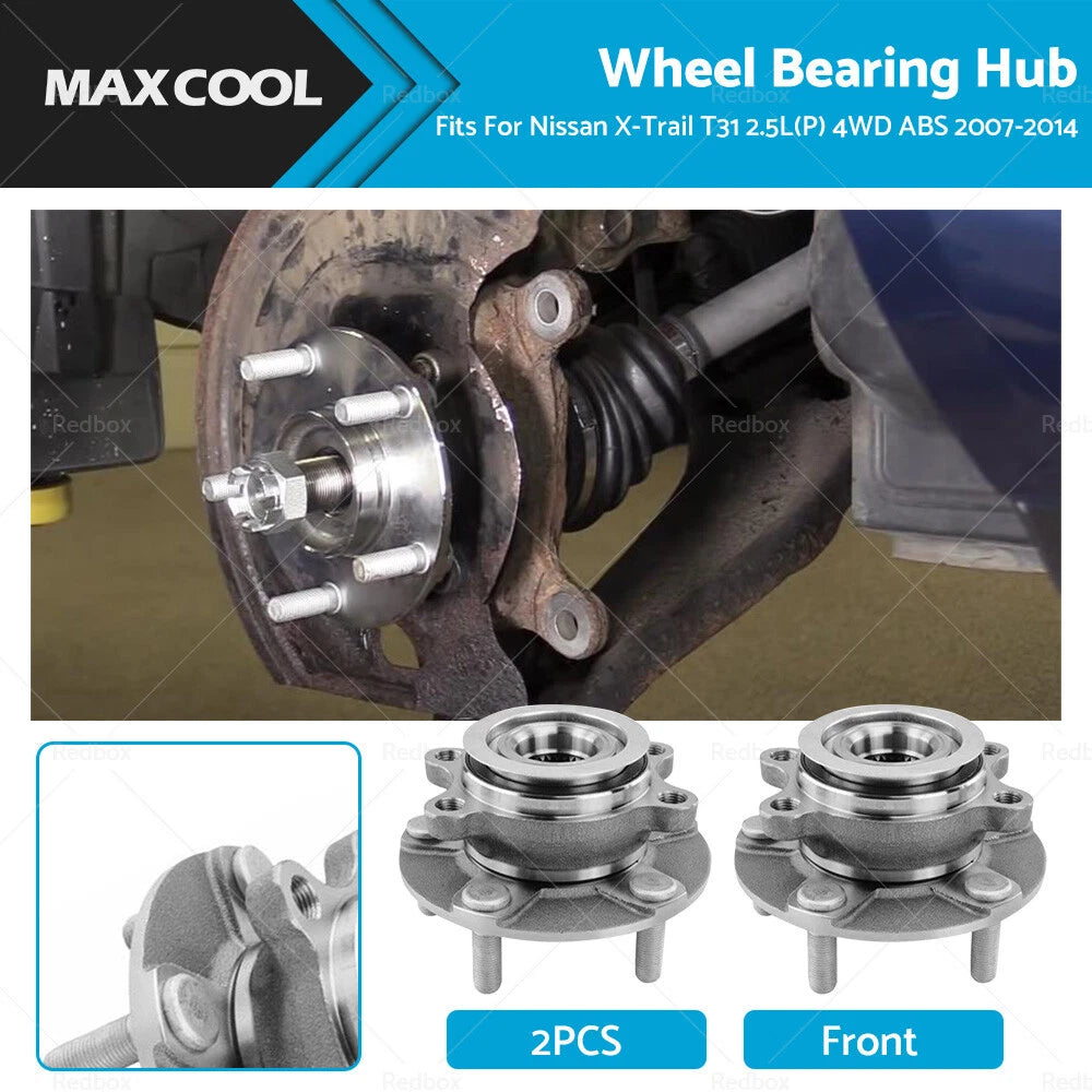 2X Front Wheel Bearing Hub for Nissan X-Trail T31 (2007–2014)