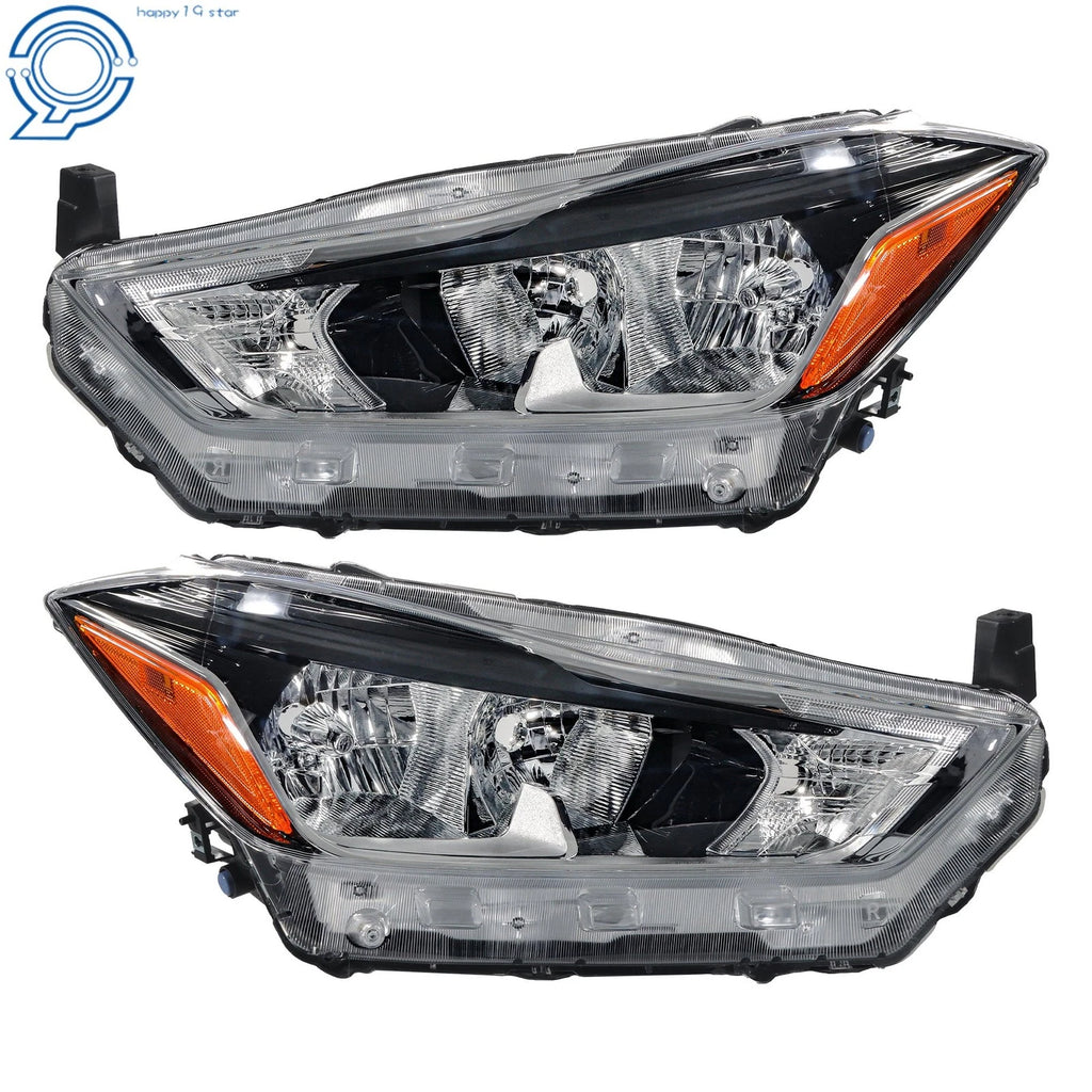 Set of 2 Halogen Headlights for Nissan Kicks S SV (2018–2020)