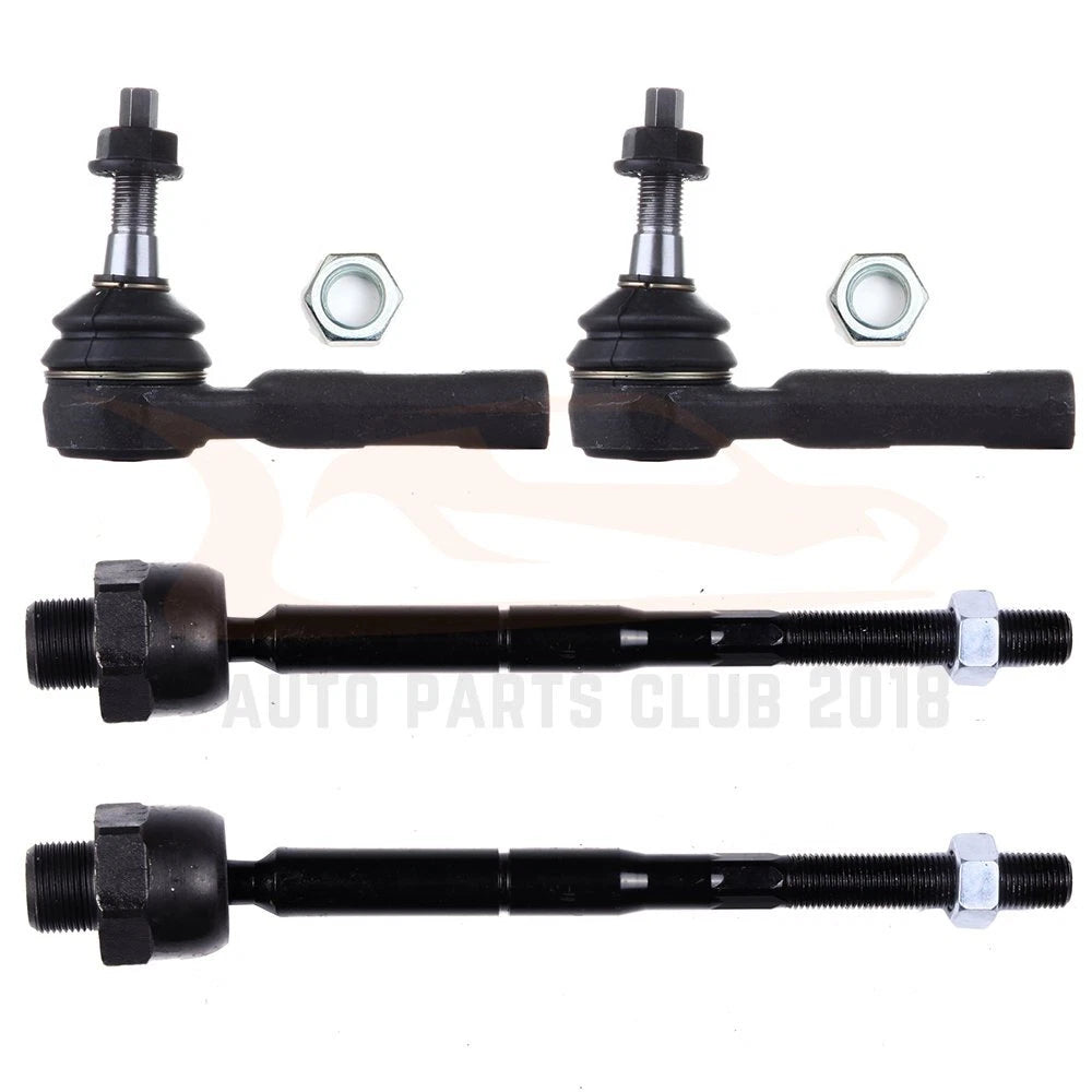 Set of 4 Steering Tie Rod Ends for Dodge Dakota (2005–2010)