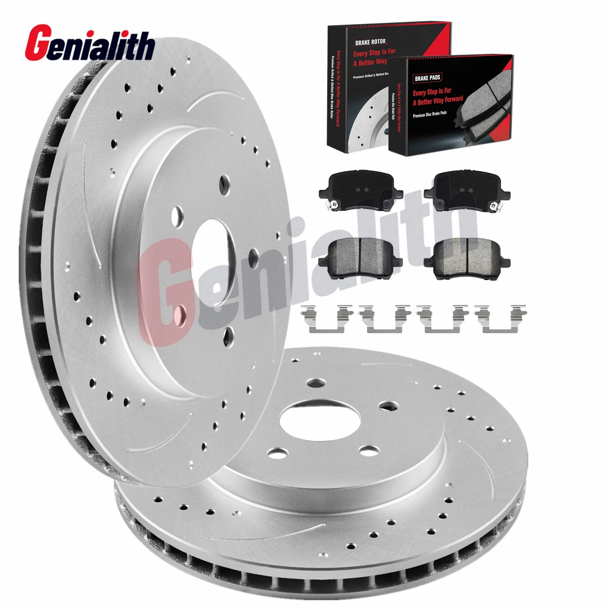Front Disc Rotors & Brake Pads for Chevy Malibu (2004–2008) 11.65" 296mm