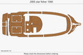 Swim Platform EVA Pads for Star Fisher 1060 (2005) - Teak Deck Foam Flooring
