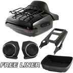 Trunk Pad Mount Rack Light Speakers for Harley Street Glide (2009–2013)