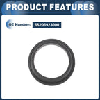 Seal Rear Parking Sensor for BMW 128i (2008-2013) Black 10 Pcs