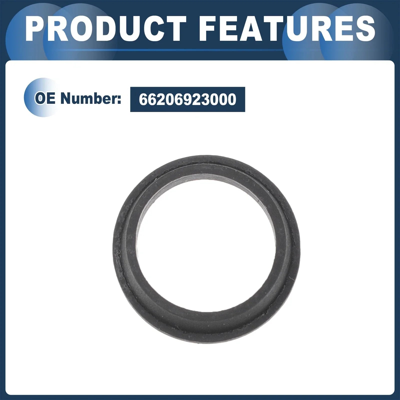 Seal Rear Parking Sensor for BMW 128i (2008-2013) Black 10 Pcs